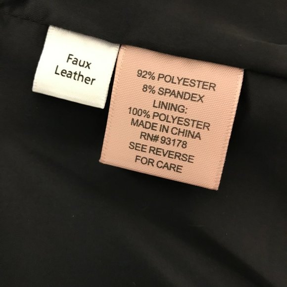 Philosophy Faux Leather Floral Jacket | Black/Floral | X-Small - Picture 13 of 15